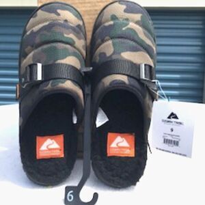 Outdoor Water Repellant Slip On Camouflage Sandals . Size: 9 . Ozark Trail